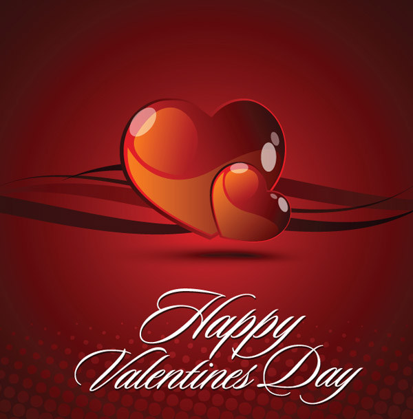 free vector Valentine day card vector